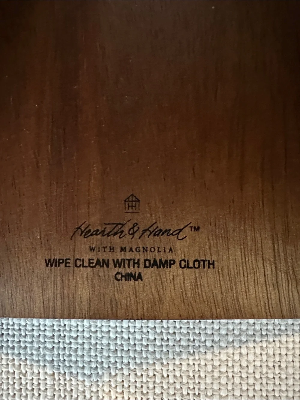 Hearth & Hand Magnolia Wood Tissue Box Cover